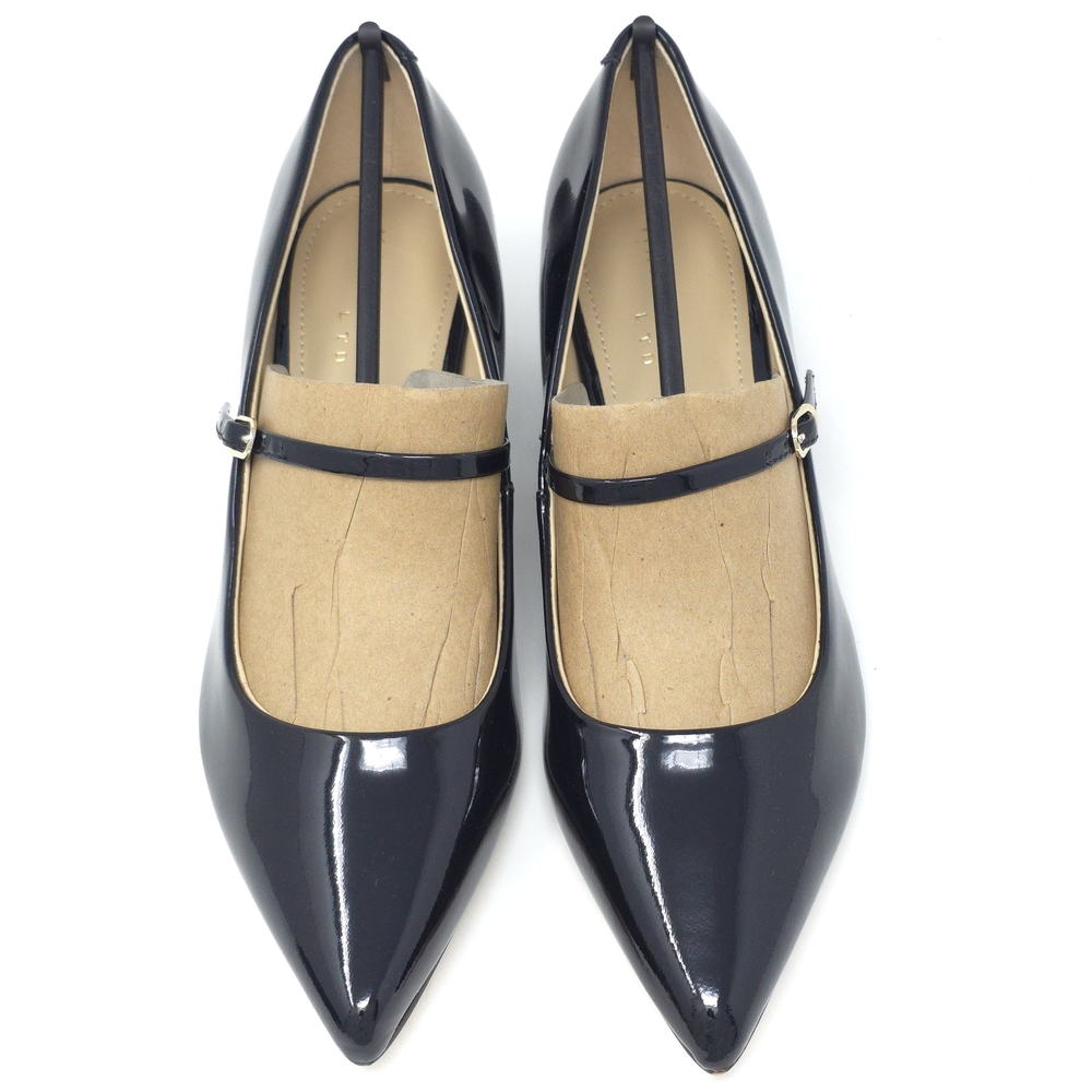 Marc Fisher Black Patent Mary Jane Block Heels 6M - Picture 9 of 12